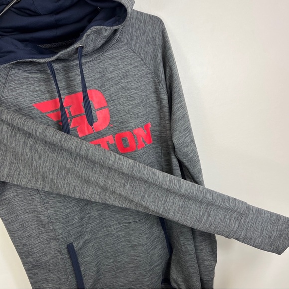 Dayton University Flyers Hoodie Sweatshirt Gray Womens Sz Small Lightweight - Picture 5 of 13